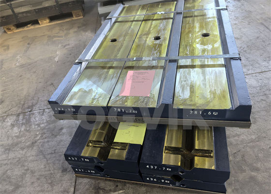 Martensitic Steel with Ceramic Insert Blow Bar Used in Crushing Concrete Asphalt Natural Stone