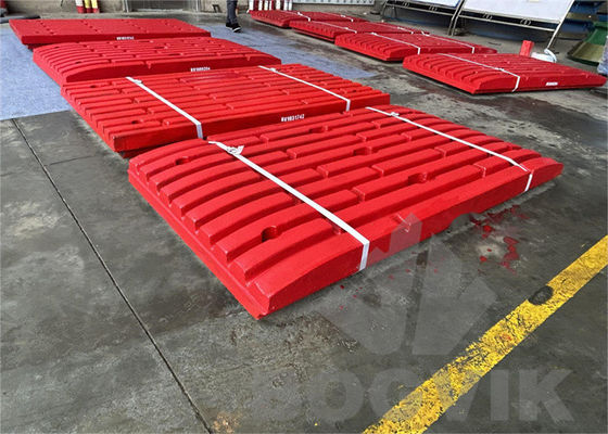C130 Fixed Jaw Plate Movable Jaw Plate MM1086204 MM1031742 for crushers in the quarry mining aggregate fields