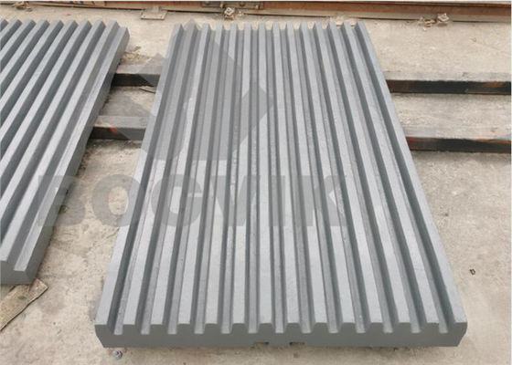 High Manganese Steel Jaw Crusher Spare Parts Fixed Jaw Plate Moving Jaw Plate