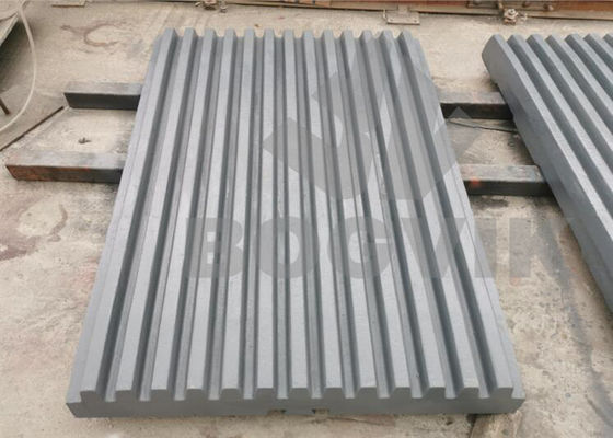 High Manganese Steel Jaw Crusher Spare Parts Fixed Jaw Plate Moving Jaw Plate