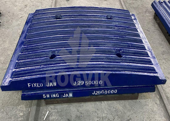 C12 Fixed Jaw Plate J2950000 Swing Jaw Plate J2960000 Mn13Cr2 Mn18Cr2 Mn22Cr2