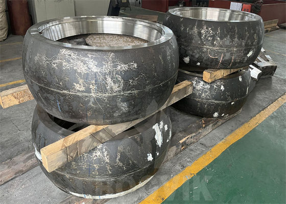 Mining Machinery Parts Chrome with Ceramic Insert Grinding Rollers