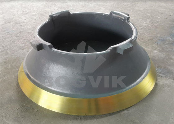 Mn22Cr2 C1550 Heavy Duty Cone Wear Part Concave 603/1618TT Mantle 603/1617TT