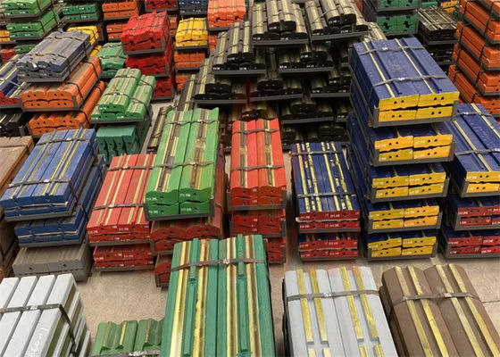 Various materials High Manganese Martensitic Steel High Chrome Ceramic Inserts Blow Bar suitable for different crushing