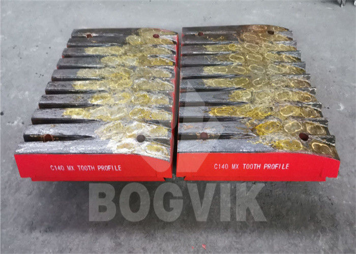Manganese with Chromium Insert C140 Jaw Plate 2-3 times Lifespan than normal manganese Crusher Liners