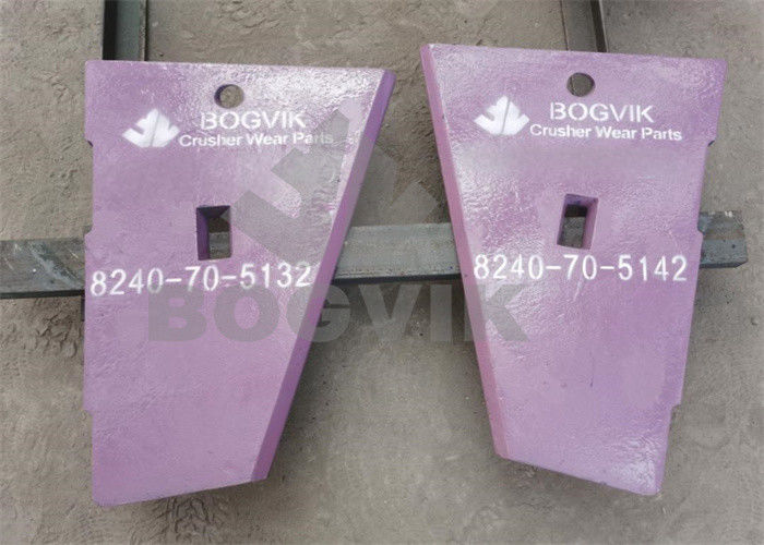 BR380 Jaw Crusher Lower Cheek Plate L/H 8240-70-5132 Lower Cheek Plate R/H 8240-70-5142